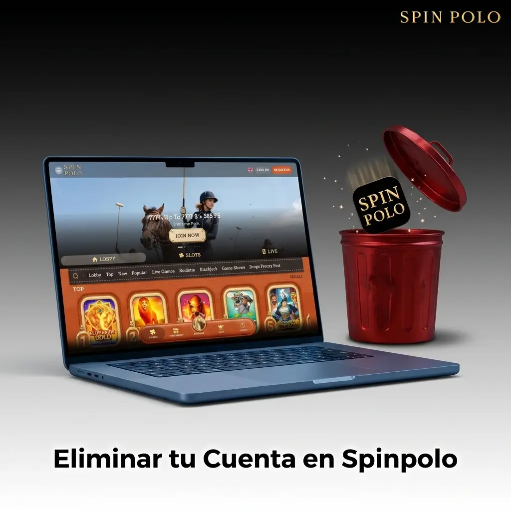 Guía para eliminar o cerrar tu cuenta en Spinpolo de forma permanente o por autoexclusión