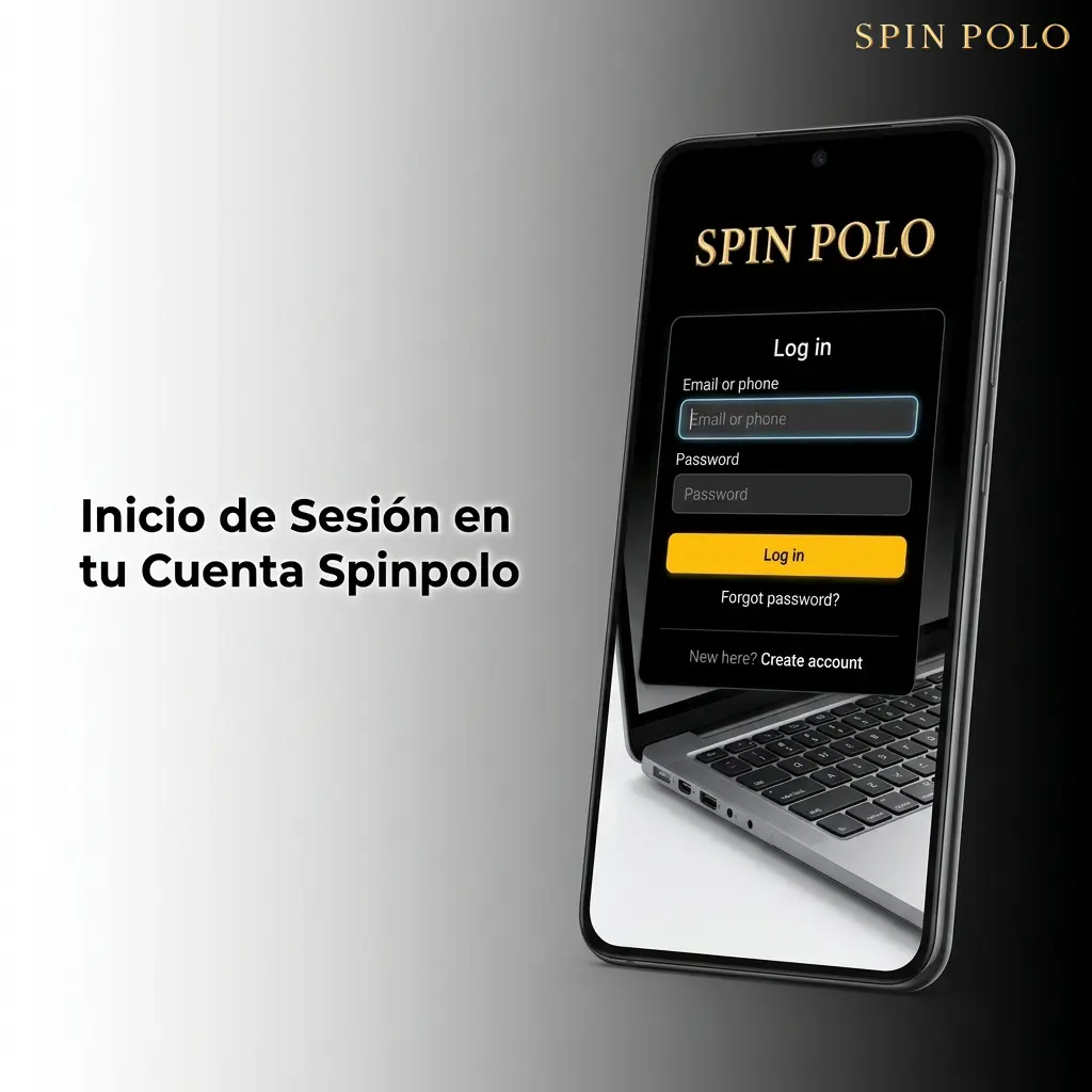 Formulario de inicio de sesión en cuenta Spinpolo con campos de correo, contraseña y verificación en dos pasos