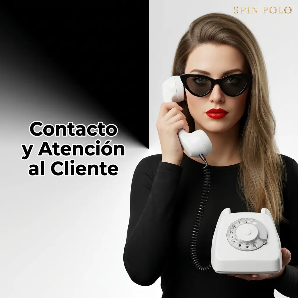 Equipo de soporte Spinpolo disponible 24/7 por chat en vivo, correo electrónico y preguntas frecuentes