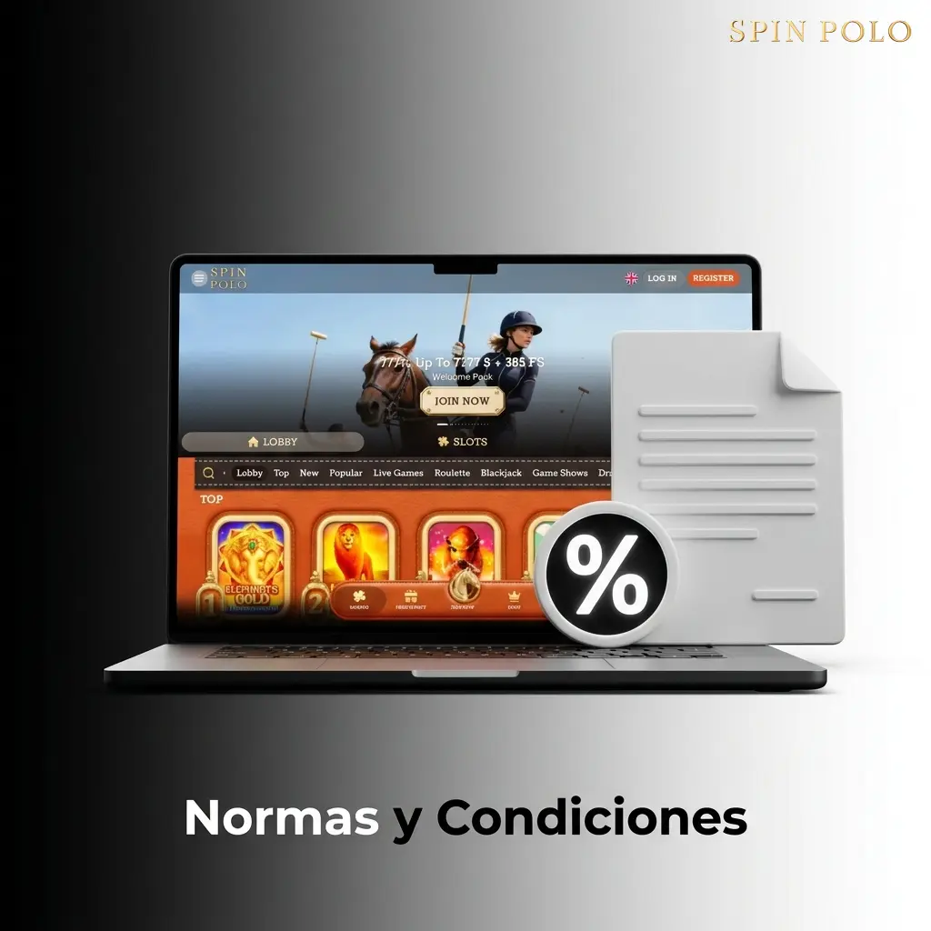 Normas y condiciones de Spinpolo España: edad mínima, cuentas, bonos y verificación de identidad