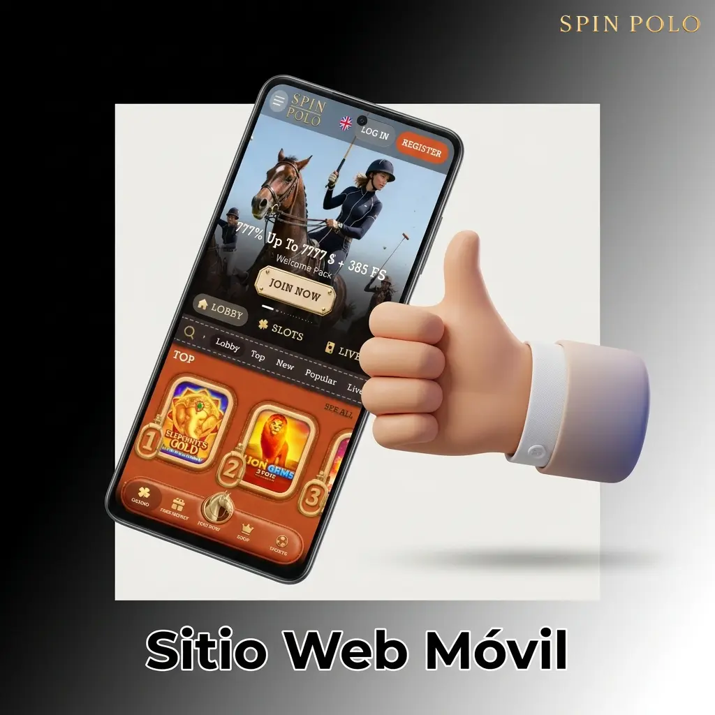 Sitio web móvil de Spinpolo optimizado para smartphones y tablets con acceso completo al casino y apuestas